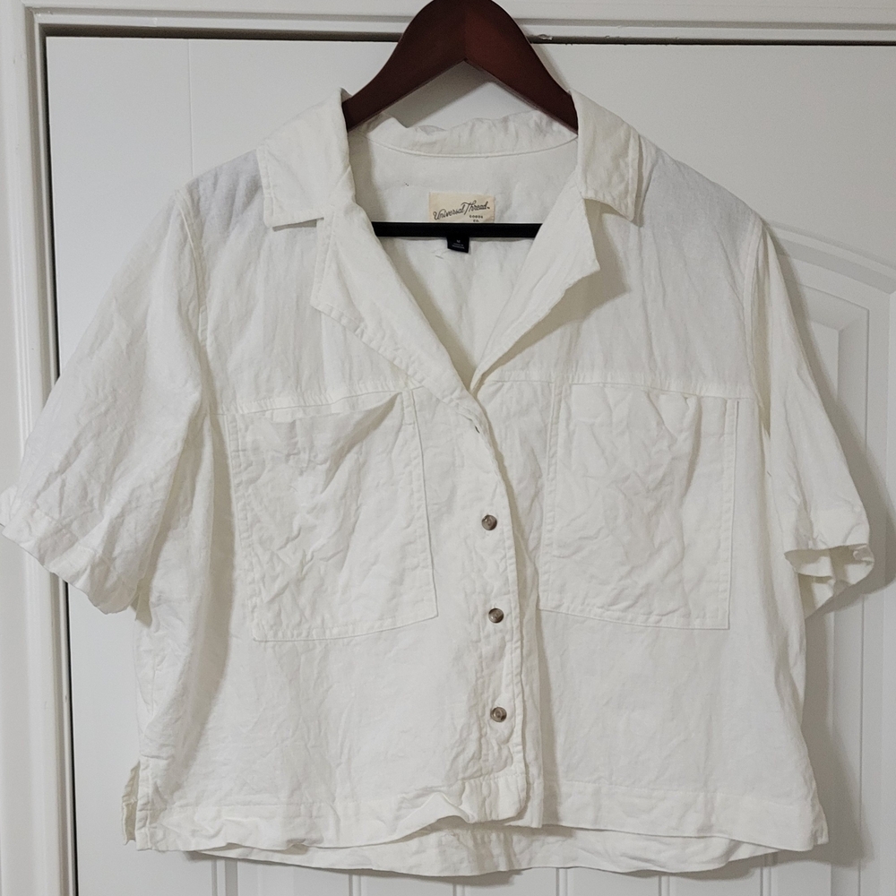 Boxy Crop Shirt